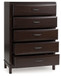 Vanmore - Five Drawer Chest - Dark Brown