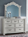 Montelaine - Dresser And Mirror - Antique White