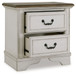 Blendon - Two Drawer Night Stand - Two-tone