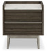 Arkenton - Two Drawer Night Stand - Grayish Brown / White