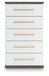 Kendanport - Five Drawer Chest - Brown / White