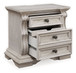 Bruchandi - Three Drawer Night Stand - Antique White