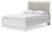 Zuraleus - Upholstered Panel Platform Bed With Roll Slats