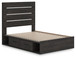 Hollivern - Panel Bed With Storage