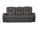 Marlow Charcoal Manual Reclining Sofa MAR9990GS Steve Silver
