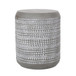 Outdoor Side Table With Cylindrical Shape - White