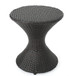 Highest Quality Wicker Hourglass Shaped Side Table - Brown Multi