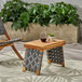 Outdoor Wooden Foldable Side Table - Teak