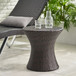 Thrive - Hourglass Rattan Table With No Glass Top