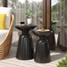 Serenita - Outdoor Side Tables With Flared Design (Set of 2)