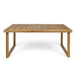 Outdoor Acacia Wood Dining Table, Sandblast Finish