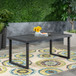 Outdoor Acacia Wood Dining Table, Sandblast Finish