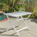 Blissique - Outdoor Foldable Wood Dining Table With Slat Design