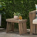 Temptation - Outdoor Foldable Side Table With Slat Design
