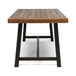 Equilibrium - Outdoor Dining Table With Wooden Frame And Slat Top