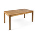 Wilson - Expandable Dining Table With Slat Design - Teak Acacia Wood