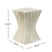 Mgo Archaistic Wavy Side Table - Antique Sandstone