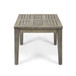Dexterity - Outdoor Square Side Table With Wood Frame - Gray