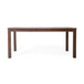 Acacia Wood Outdoor Dining Table With Slatted Top - Dark Brown