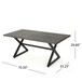 Rolando - Outdoor Aluminum Dining Table With Steel Frame