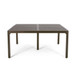 Outdoor Modern Aluminum Dining Table With Woven Accents