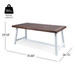 Outdoor Sandblast Finish Acacia Wood Dining Table