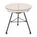 Nusa - Modern Rattan Side Table With Tempered Glass Top