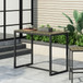 Ernesto - Outdoor Industrial Acacia Wood Bar Table