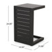 Aluminum Outdoor C - Shaped Side Table For Patio