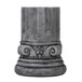 Outdoor End Table, Round Side Table For Patio And Garden - Antique Gray