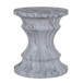 Geometric Round Outdoor End Table - Marble
