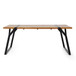 Zora - Dining Table Industrial & Iron Table - Black