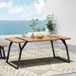 Zora - Dining Table Industrial & Iron Table - Black