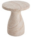 Outdoor / Indoor Travertine Side Table Lightweight