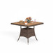 All-Weather Square Rattan Patio Dining Table