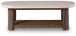 Dolan Creek - Rectangular Cocktail Table - Beige / Brown