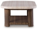 Dolan Creek - Rectangular Cocktail Table - Beige / Brown