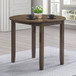 Damica - Round Dining Table - Walnut