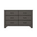 6 Drawer Dresser - Brown