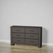 6 Drawer Dresser - Brown