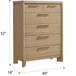 6 Drawer Chest - Tan