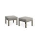 All-Weather Patio Ottomans With Thick Cushions (Set of 2)