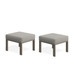 All-Weather Patio Ottomans With Thick Cushions (Set of 2)