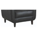 Track Arm Accent Chair With Tufted Upholstery - Black