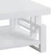 Rectangular Coffee Table With Open Shelf Storage - Glossy White