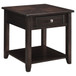 1 Shelf End Table - Brown