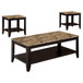 Occasional - Set, 3 Piece Living Room Table Set - Brown
