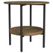 Kavita - Round Top Side End Table - Brown
