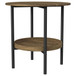 Kavita - Round Top Side End Table - Brown