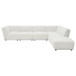 Nevve - 6 Piece Upholstered Tufted Sectional - Ivory